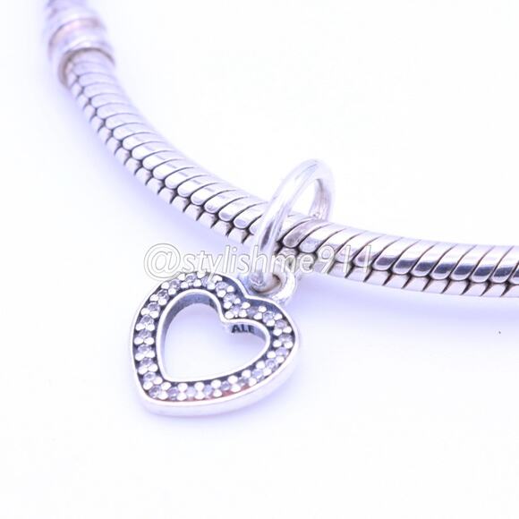 Authentic Pandora Be My Valentine Heart Pendant - 390325CZ - Picture 3 of 10